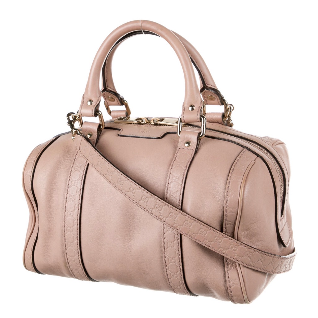 Gucci Boston Joy Leather Bag Beige